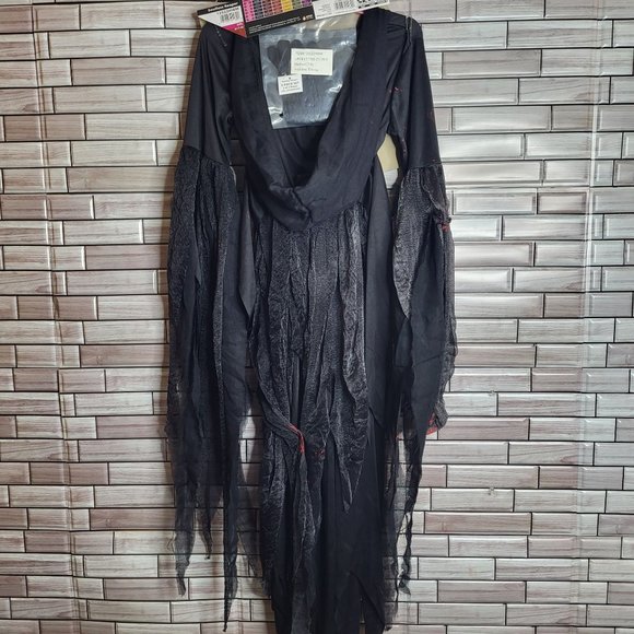 New Soulless Reaper‎ Halloween Costume Girl's Medium 7-8 Black Dress Up Outfit - Picture 8 of 14